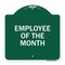 Signmission Designer Series Sign-Employee of Month, Green & White Aluminum Sign, 18" x 18", GW-1818-24104 A-DES-GW-1818-24104 - alternate 1